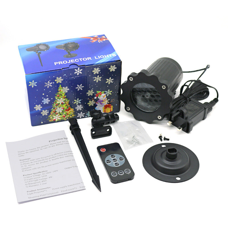 LED Snowflake Projection Light