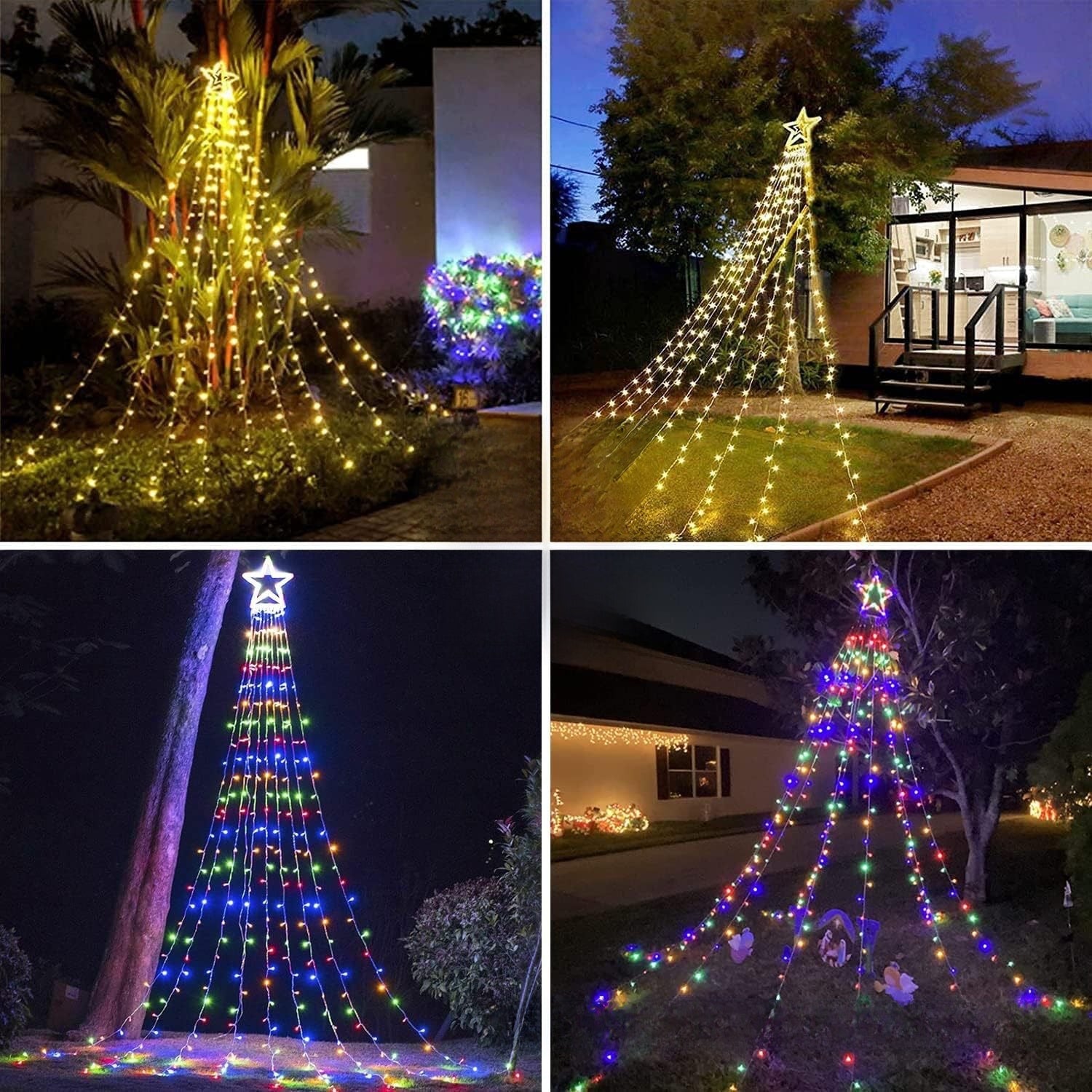 LED Star Waterfall Light