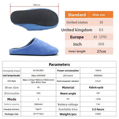 LED therapeutic shoes