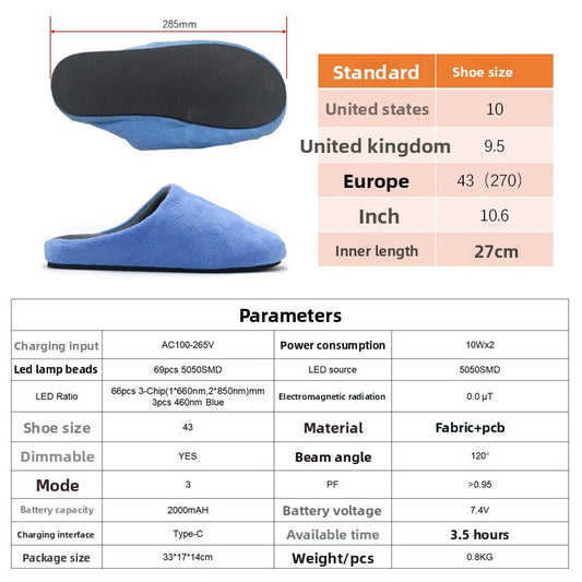 LED therapeutic shoes