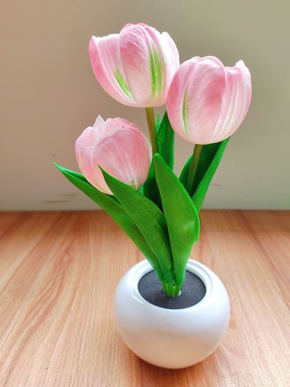 LED Tulip Night Light with Multiple Lighting Options