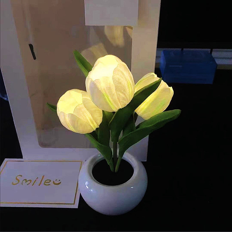 LED Tulip Night Light with Multiple Lighting Options