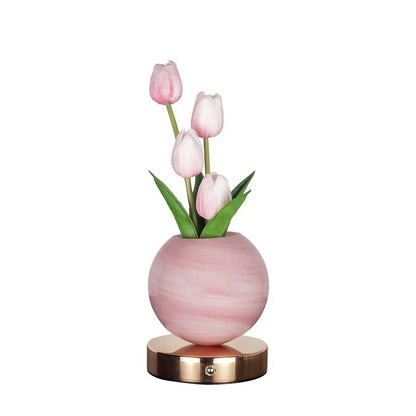 LED Tulip Planet Night Light with Touch Control