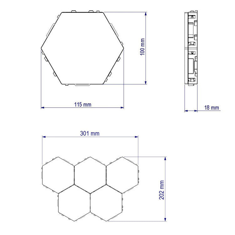 LED wall lamp.