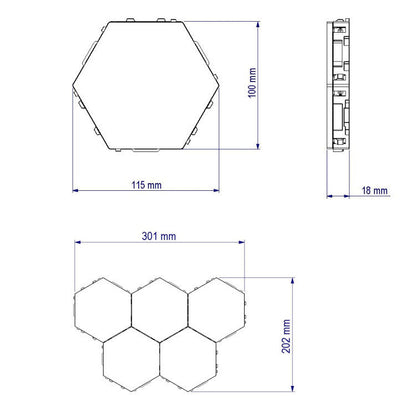 LED wall lamp.