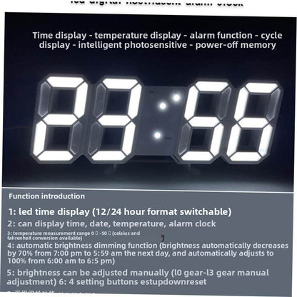 LED wall-mounted electronic clock