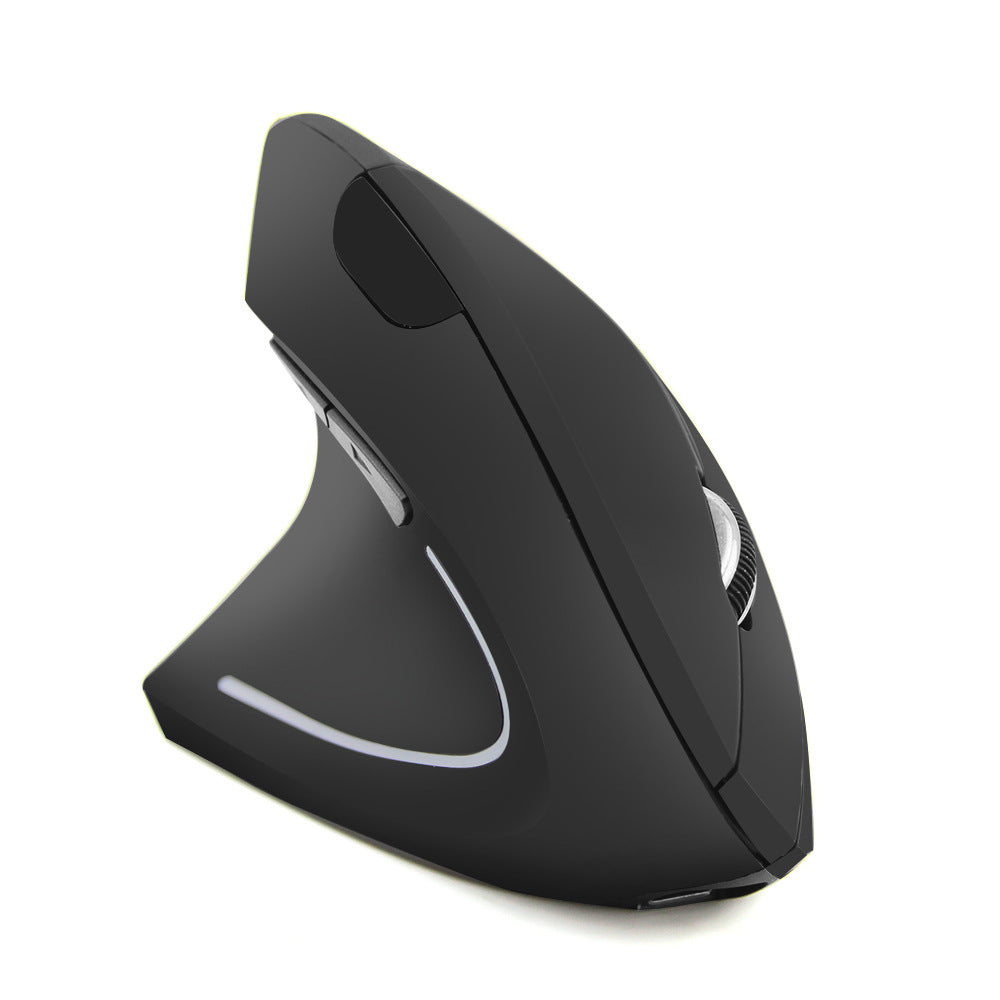Left hand holding the mouse vertically