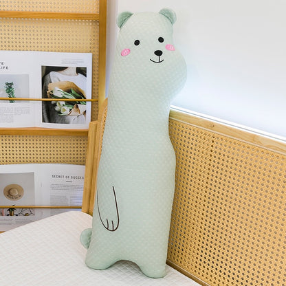 Leg-clamping long pillow