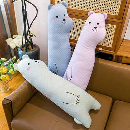 Leg-clamping long pillow