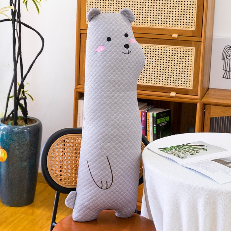 Leg-clamping long pillow