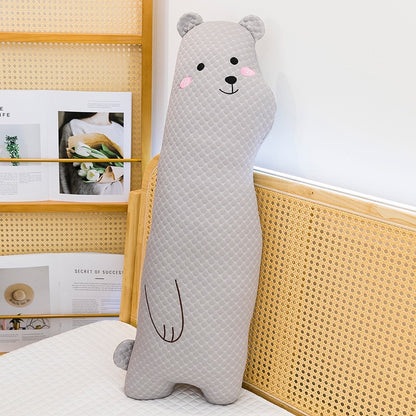Leg-clamping long pillow