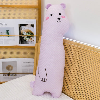 Leg-clamping long pillow