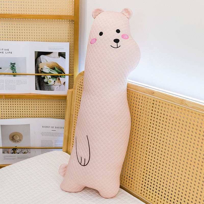 Leg-clamping long pillow