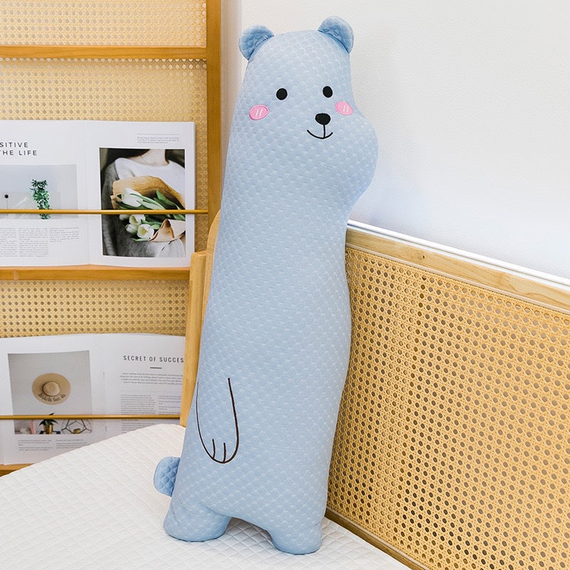 Leg-clamping long pillow