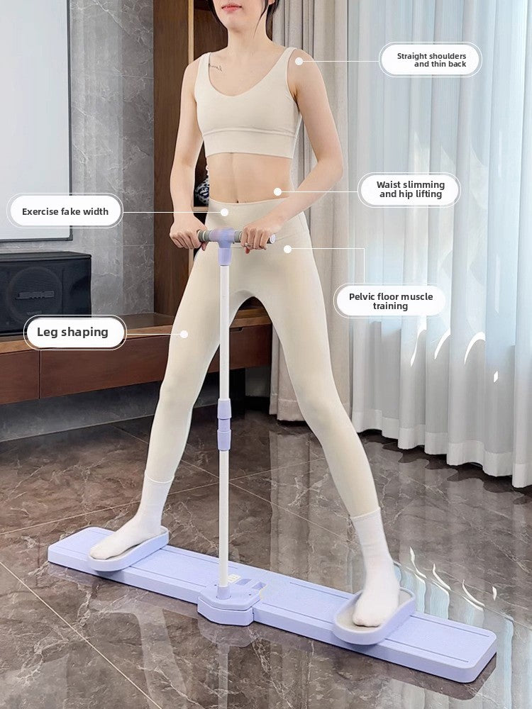 Leg exerciser sliding step machine