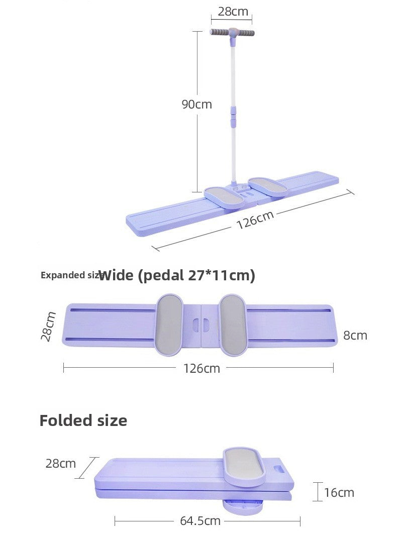 Leg exerciser sliding step machine