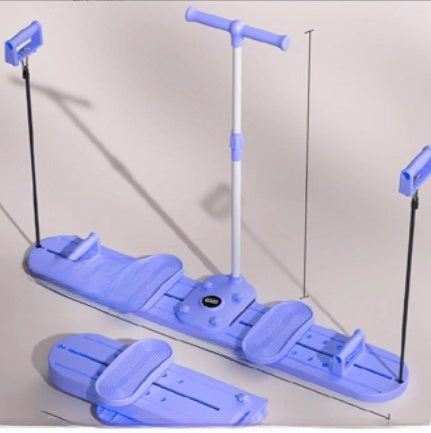 Leg exerciser sliding step machine