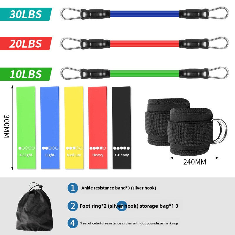 Leg training device resistance band