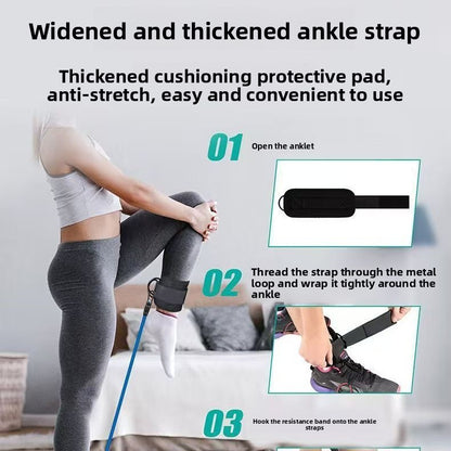 Leg training device resistance band