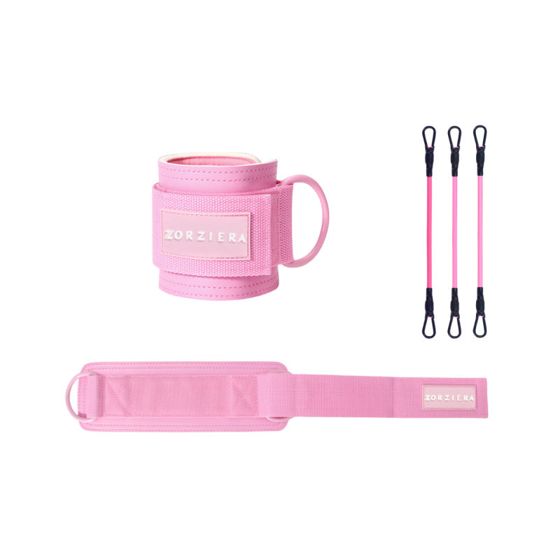 Leg training machine ankle strap