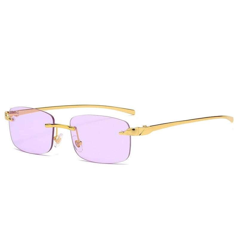 Leopard Head sunglasses - rimless black sunglassesholesale