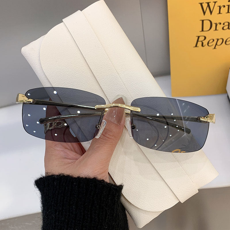 Leopard Head sunglasses - rimless black sunglassesholesale