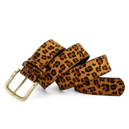 leopard print belt