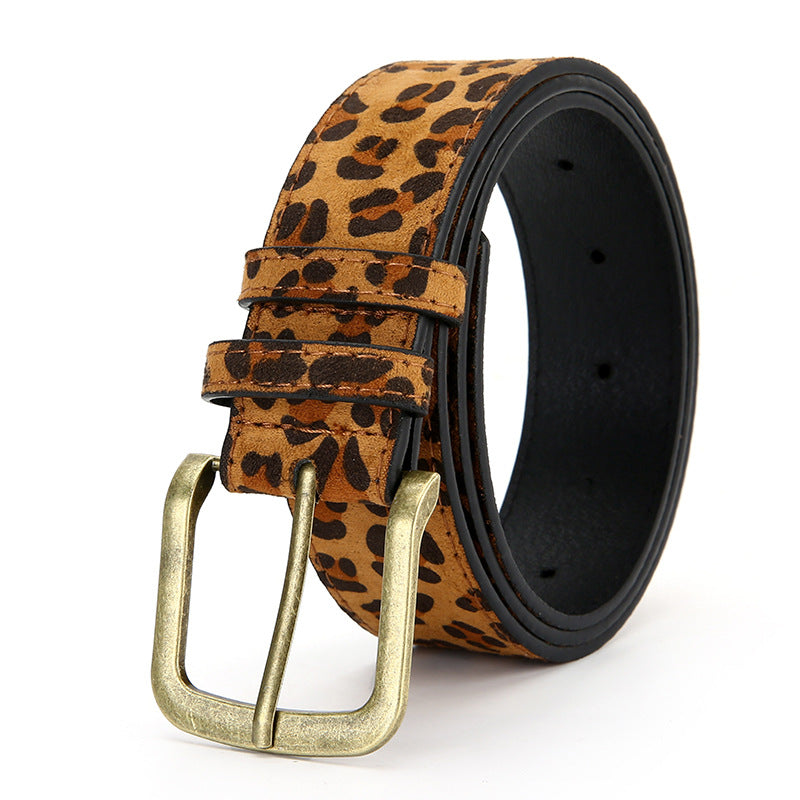 leopard print belt