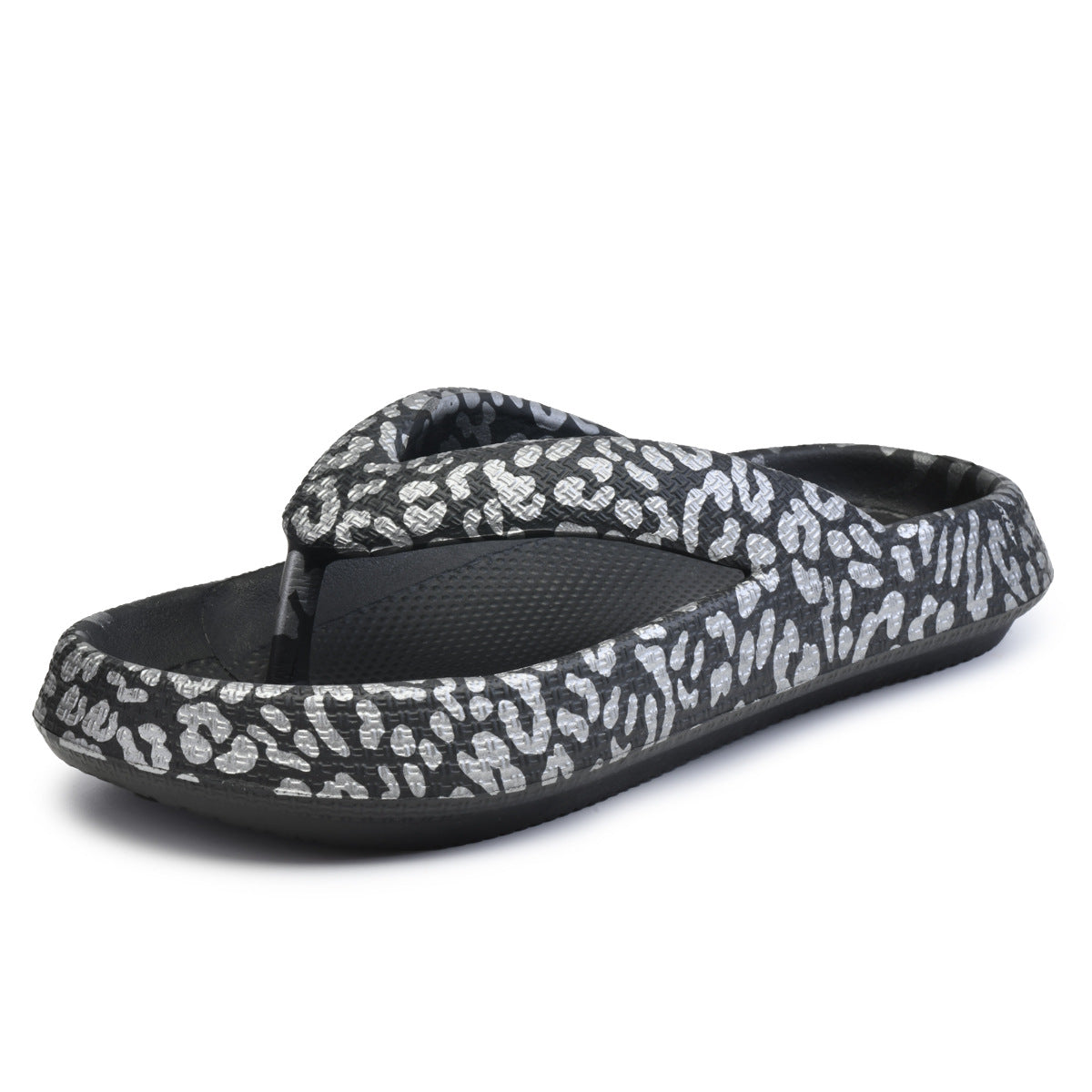 Leopard Print Couple Flip-Flops