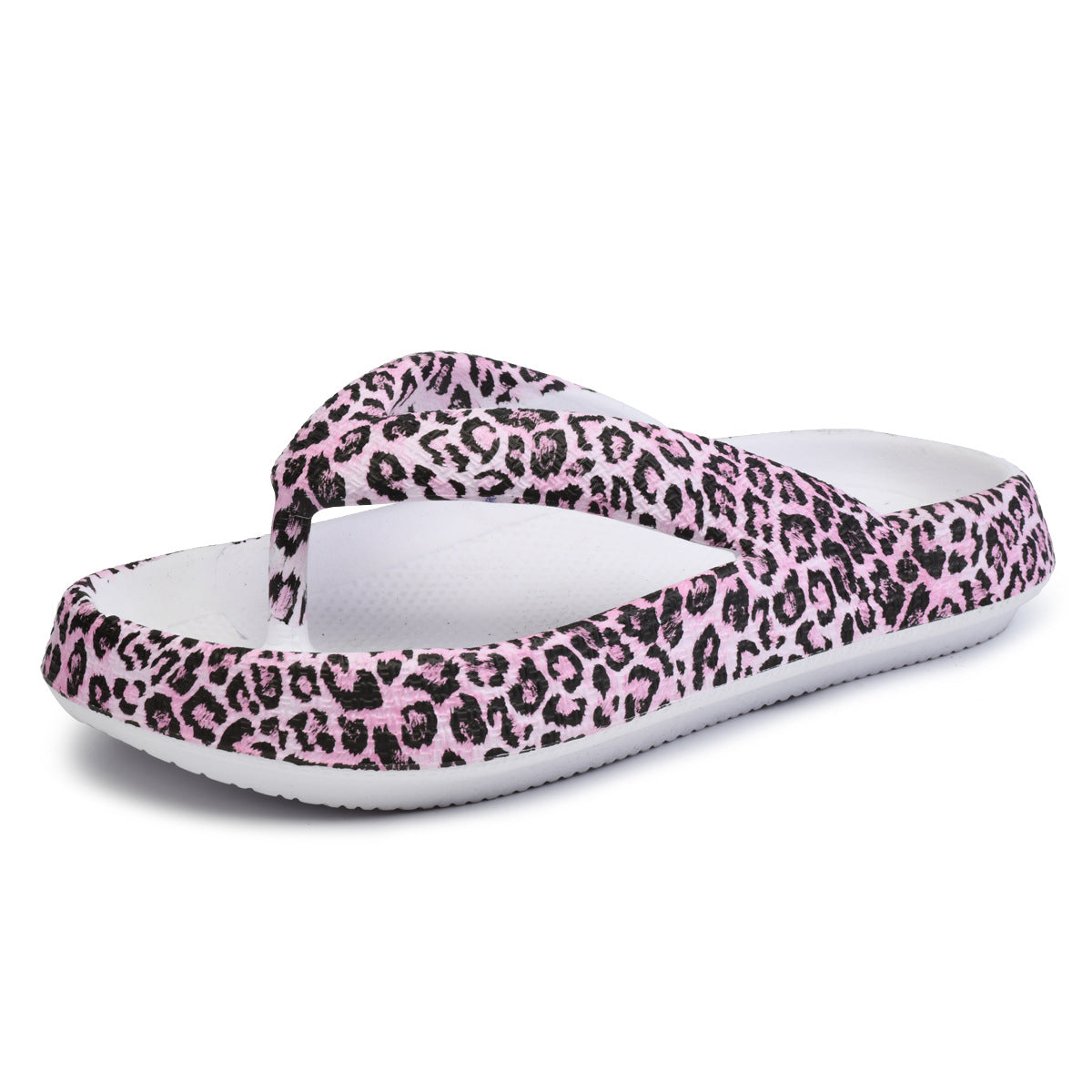 Leopard Print Couple Flip-Flops