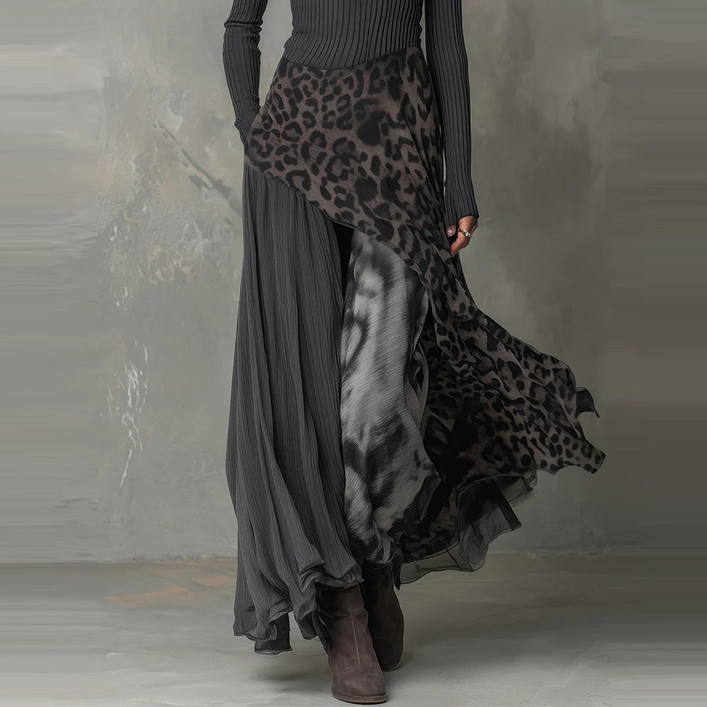 Leopard print fitted dress