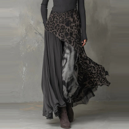 Leopard print fitted dress
