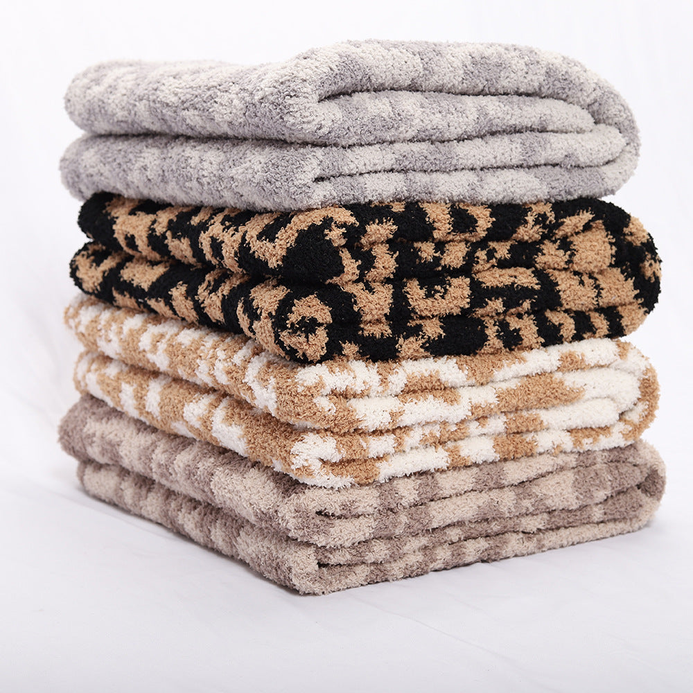 Leopard Print Fleece Blanket