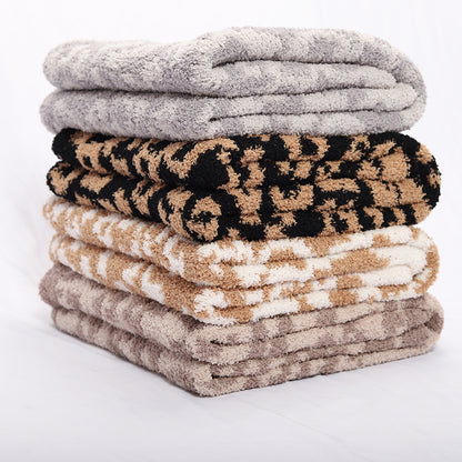 Leopard Print Fleece Blanket