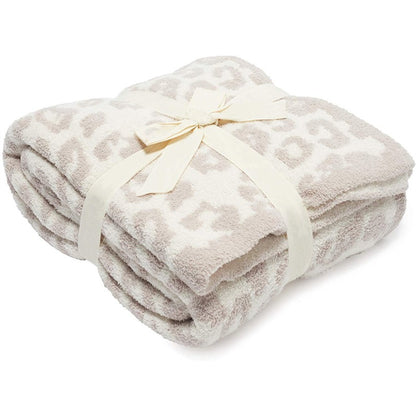 Leopard Print Fleece Blanket