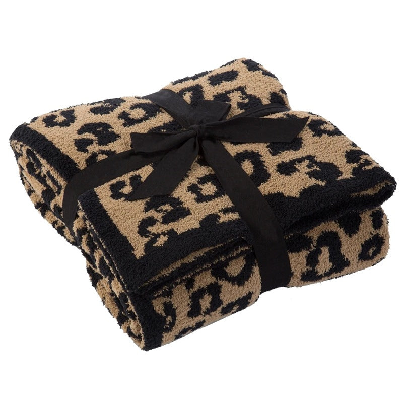 Leopard Print Fleece Blanket