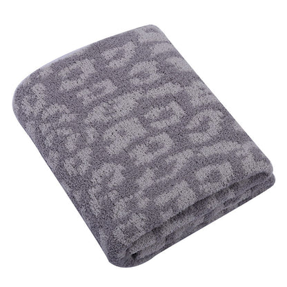 Leopard Print Fleece Blanket