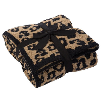 Leopard Print Fleece Blanket