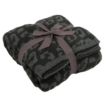 Leopard Print Fleece Blanket