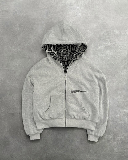 Leopard Print Reversible Sweatshirt