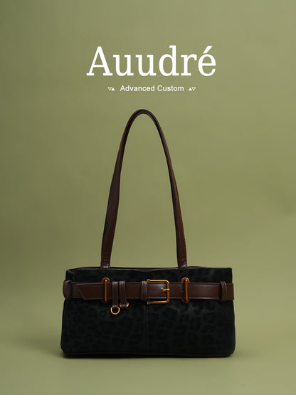 Leopard print shoulder bag