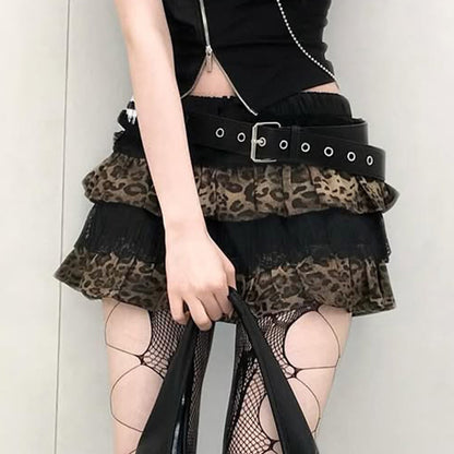 leopard print skirt