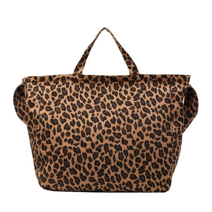 Leopard-print tote bag