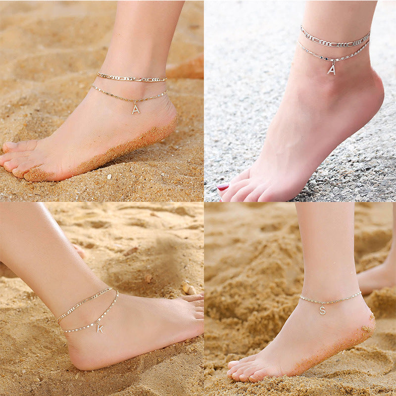Letter Anklet