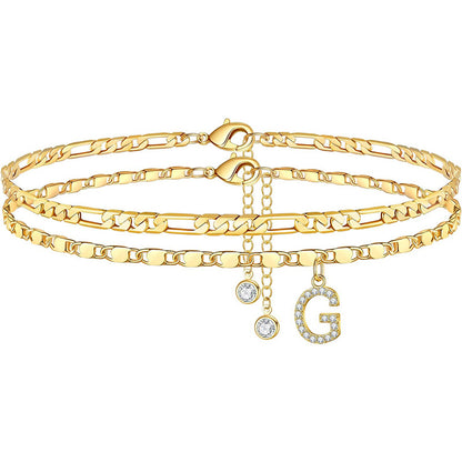Letter Anklet