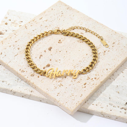 Letter Bracelet Anklet Jewelry