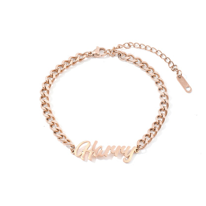 Letter Bracelet Anklet Jewelry