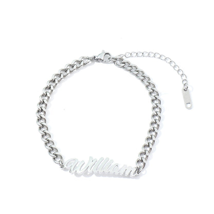 Letter Bracelet Anklet Jewelry