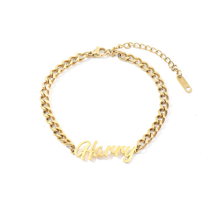 Letter Bracelet Anklet Jewelry