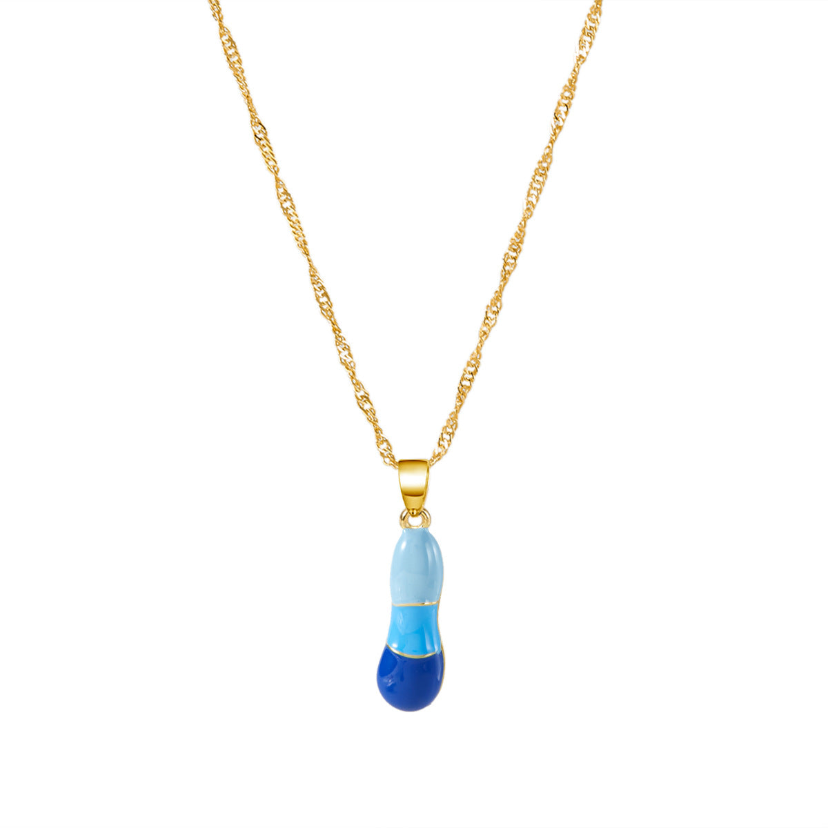 Letter Bubble Clavicle Chain Necklace